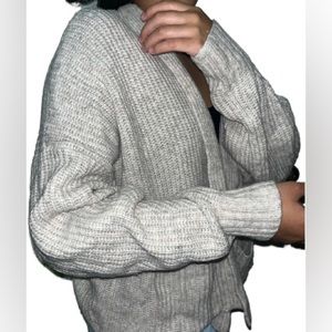 ASOS Knitted Cárdigan Beige Small Bubble Sleeves